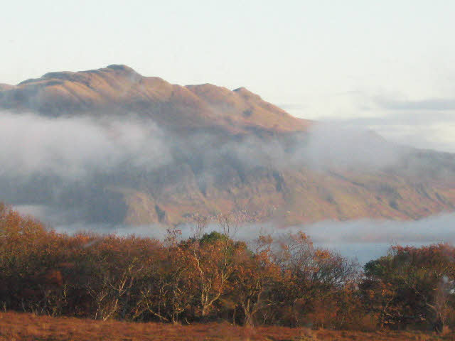 Mountain in mist